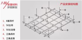 穿孔鋁扣板吊頂安裝結構
